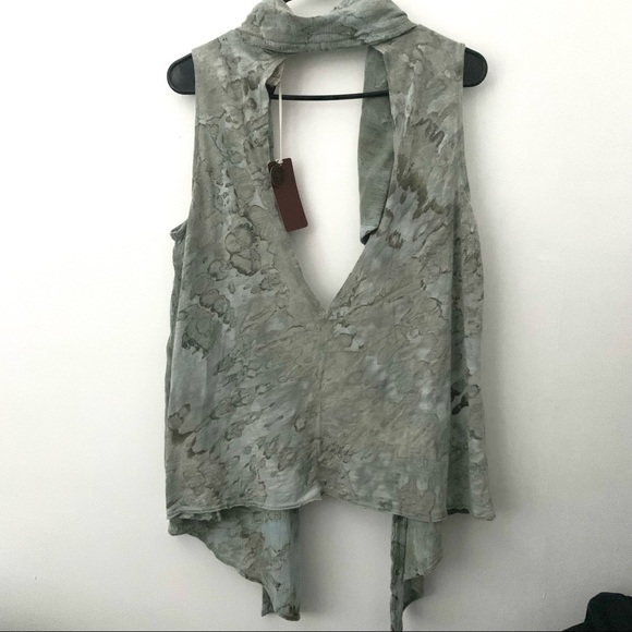XVCI Maeve Tie Dye Linen Vest NWT - Picture 3 of 13